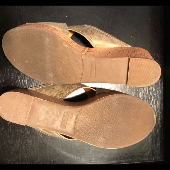 Sonoma Wedge Sandals In snemmybronze Size 10 - Picture 4 of 4